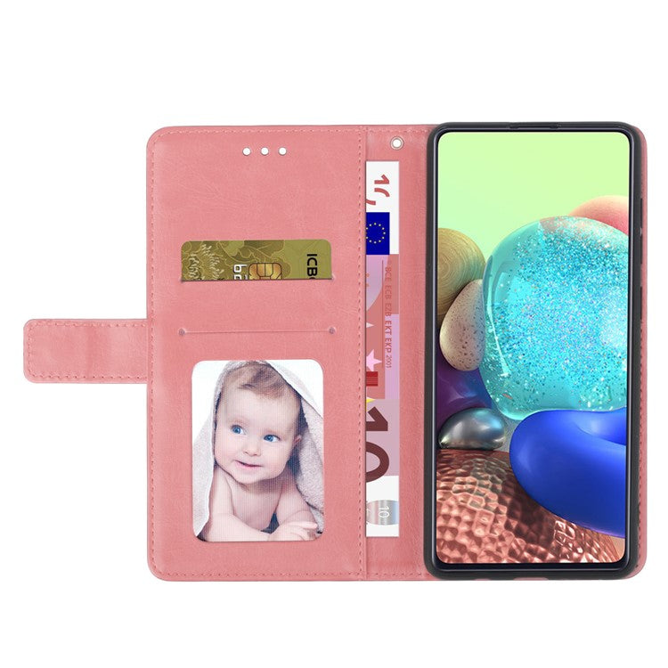 HT01 For Xiaomi Redmi Note 14 5G Case Y-Shaped Lines Imprint Leather Phone Cover - Pink