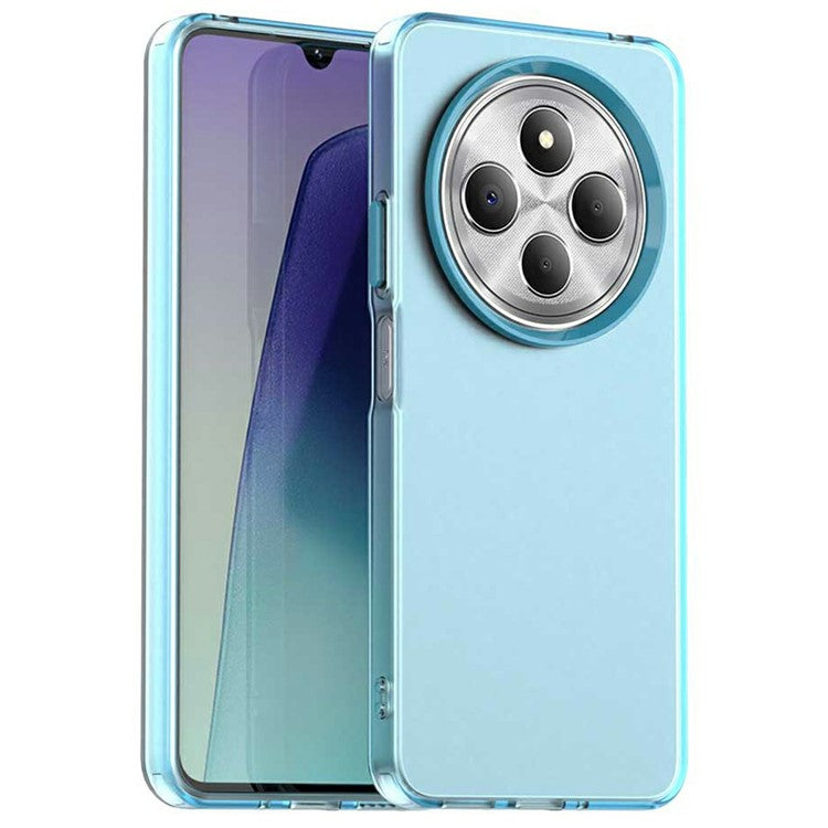 Phone Case for Xiaomi Poco C75 4G / Redmi 14C 4G / 14R 5G / A3 Pro 4G / A4 5G PC+TPU+PET Matte Back Cover - Blue