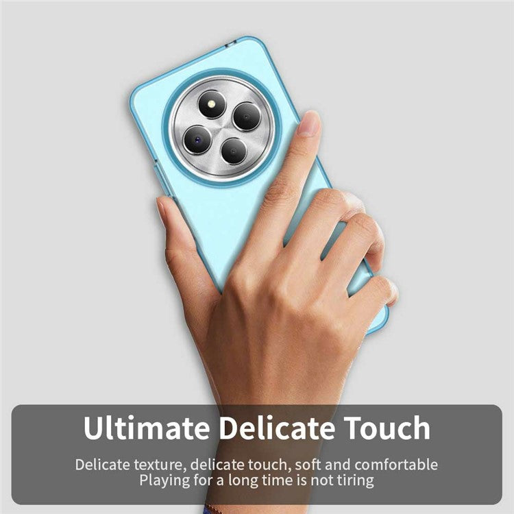 Phone Case for Xiaomi Poco C75 4G / Redmi 14C 4G / 14R 5G / A3 Pro 4G / A4 5G PC+TPU+PET Matte Back Cover - Blue