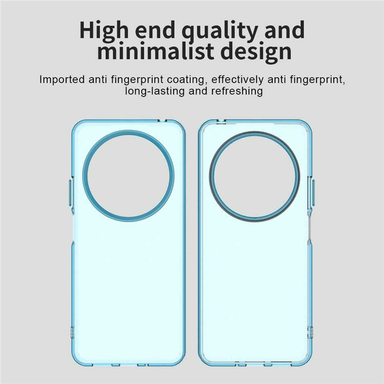 Phone Case for Xiaomi Poco C75 4G / Redmi 14C 4G / 14R 5G / A3 Pro 4G / A4 5G PC+TPU+PET Matte Back Cover - Blue