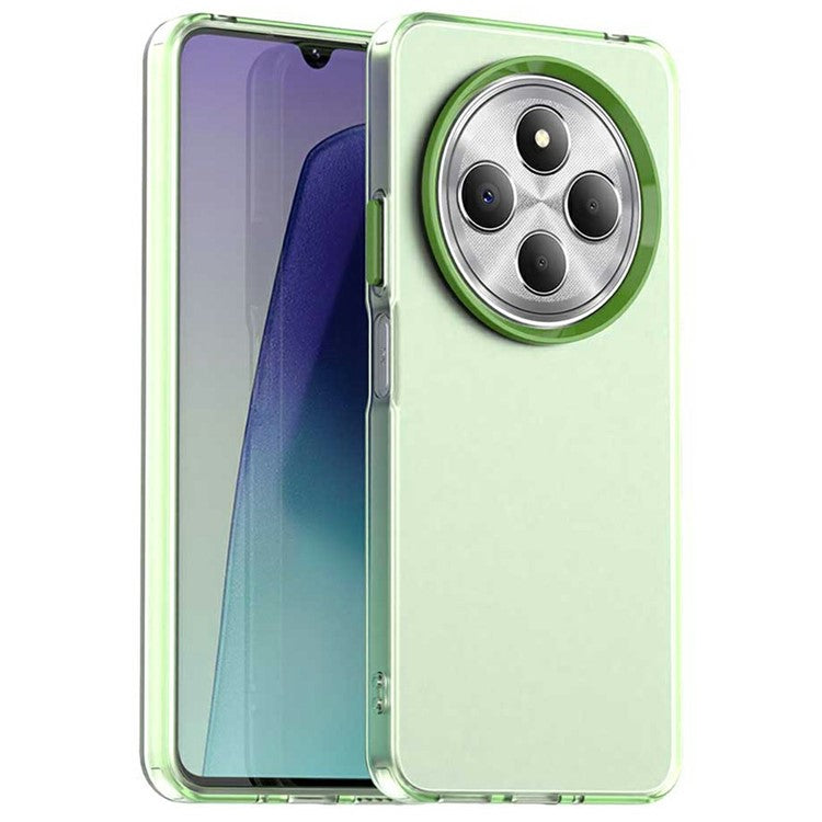 Phone Case for Xiaomi Poco C75 4G / Redmi 14C 4G / 14R 5G / A3 Pro 4G / A4 5G PC+TPU+PET Matte Back Cover - Green