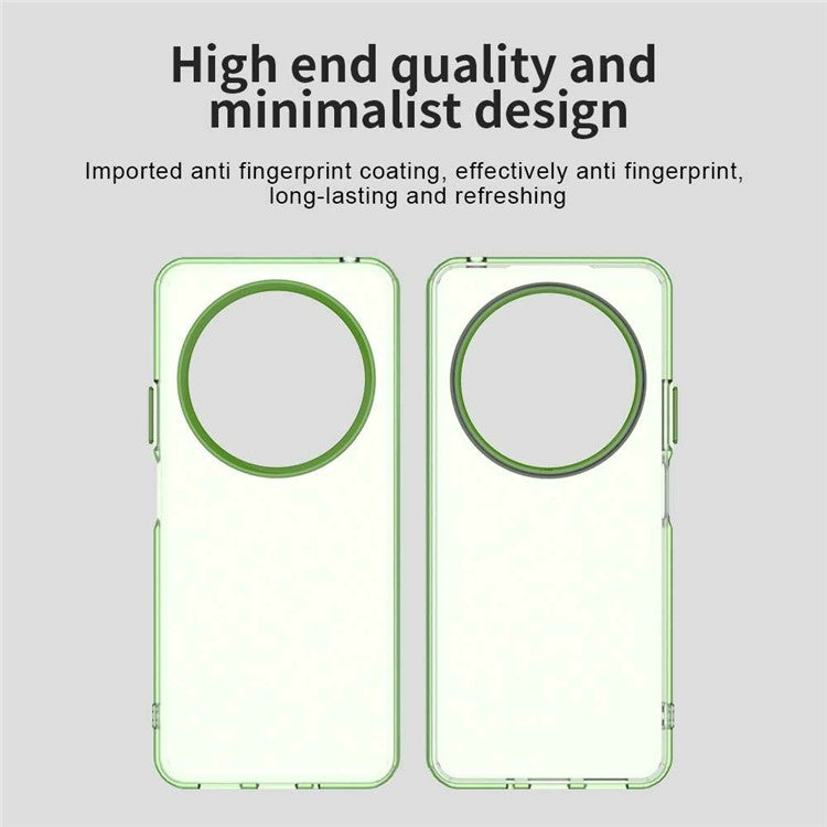 Phone Case for Xiaomi Poco C75 4G / Redmi 14C 4G / 14R 5G / A3 Pro 4G / A4 5G PC+TPU+PET Matte Back Cover - Green