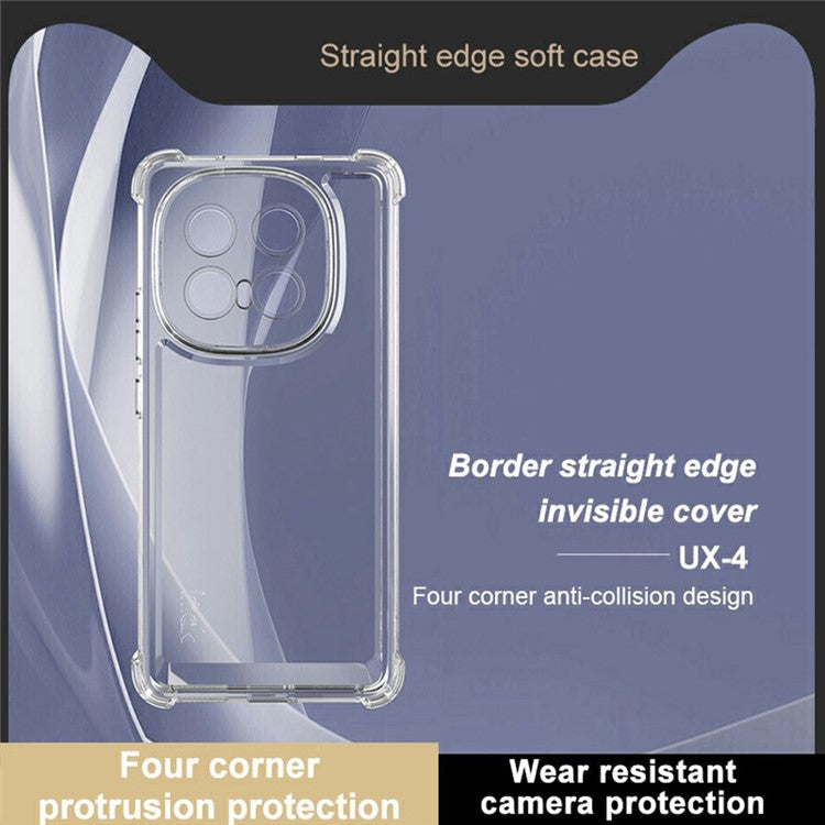 IMAK UX-4 Series for vivo iQOO 13 5G Clear Phone Case Four Corner Shockproof TPU Back Cover