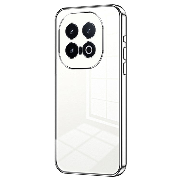 For vivo iQOO 13 5G Case Electroplating Frame Soft TPU Phone Cover - Silver