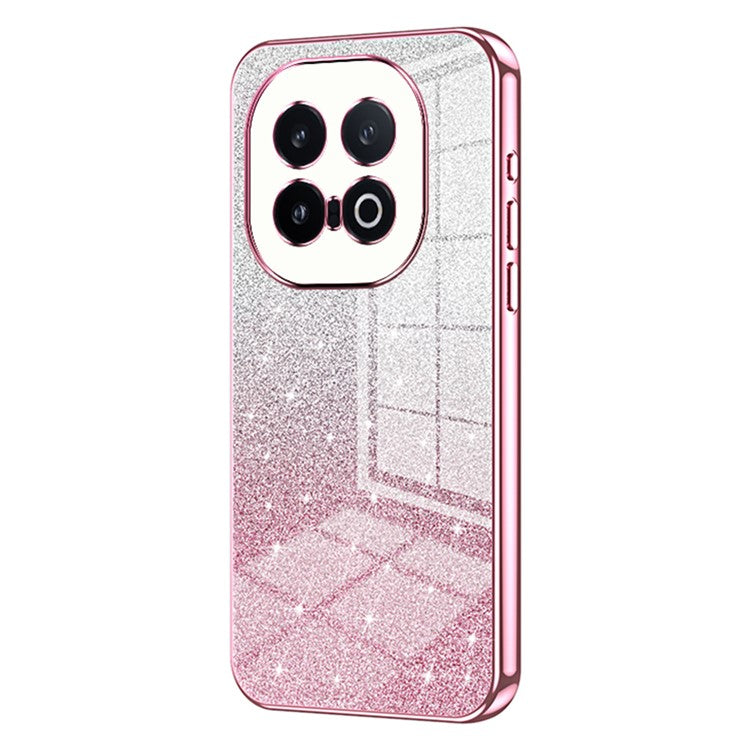 For vivo iQOO 13 5G Case Electroplating Gradient Glitter TPU Phone Cover - Pink