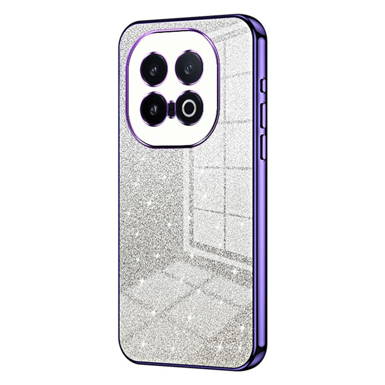 For vivo iQOO 13 5G Case Electroplating Gradient Glitter TPU Phone Cover - Purple