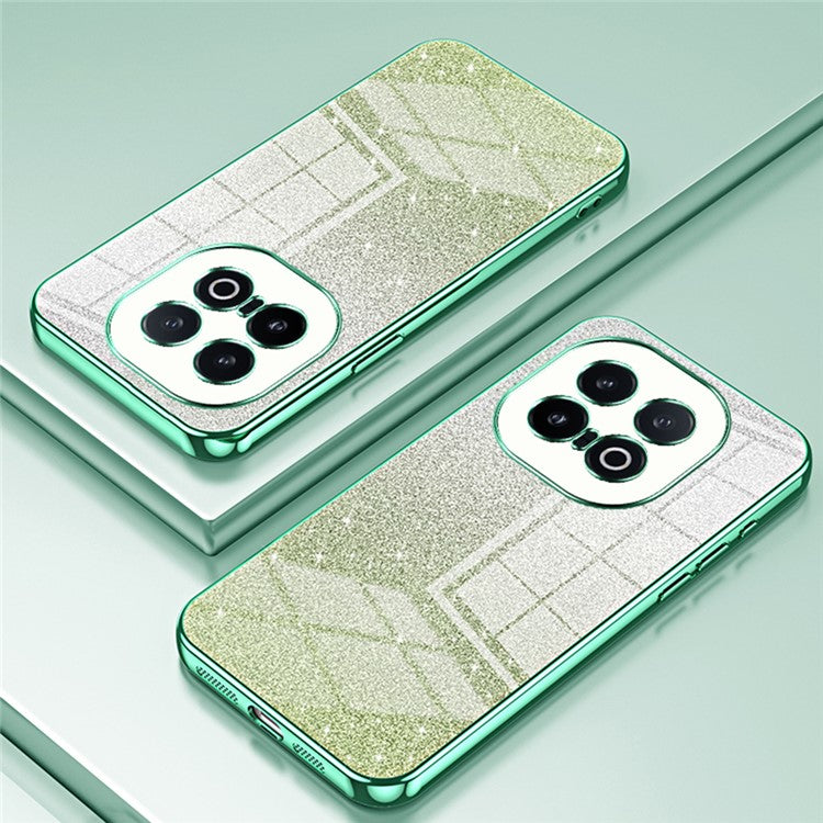 For vivo iQOO 13 5G Case Electroplating Gradient Glitter TPU Phone Cover - Green