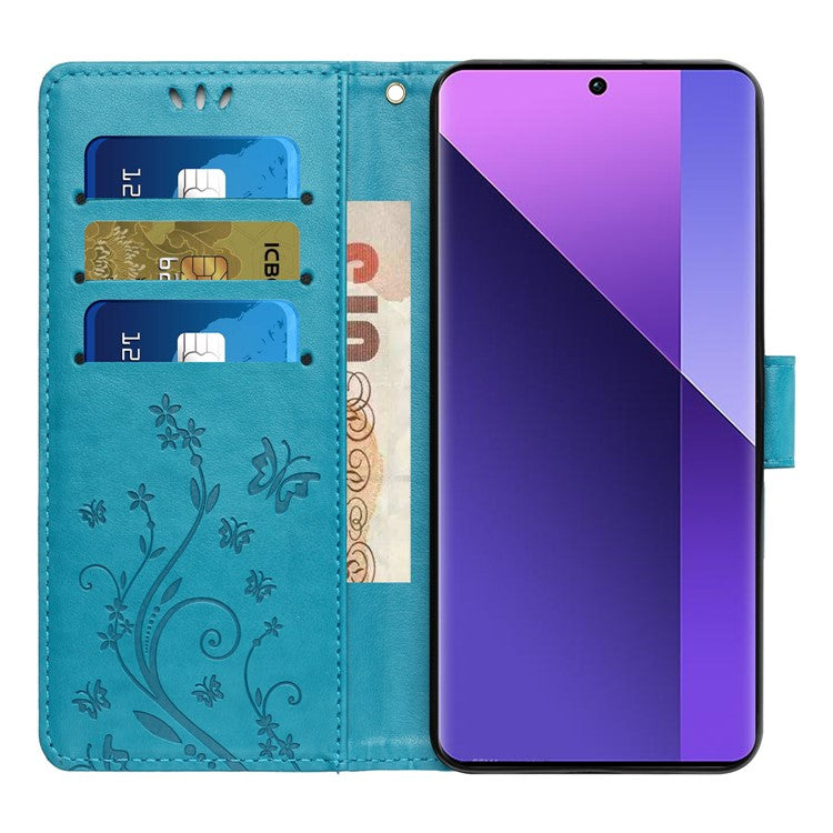 For Google Pixel 9a Case PU Leather Phone Wallet Cover with Strap - Blue