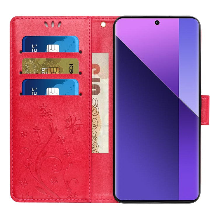 For Google Pixel 9a Case PU Leather Phone Wallet Cover with Strap - Red