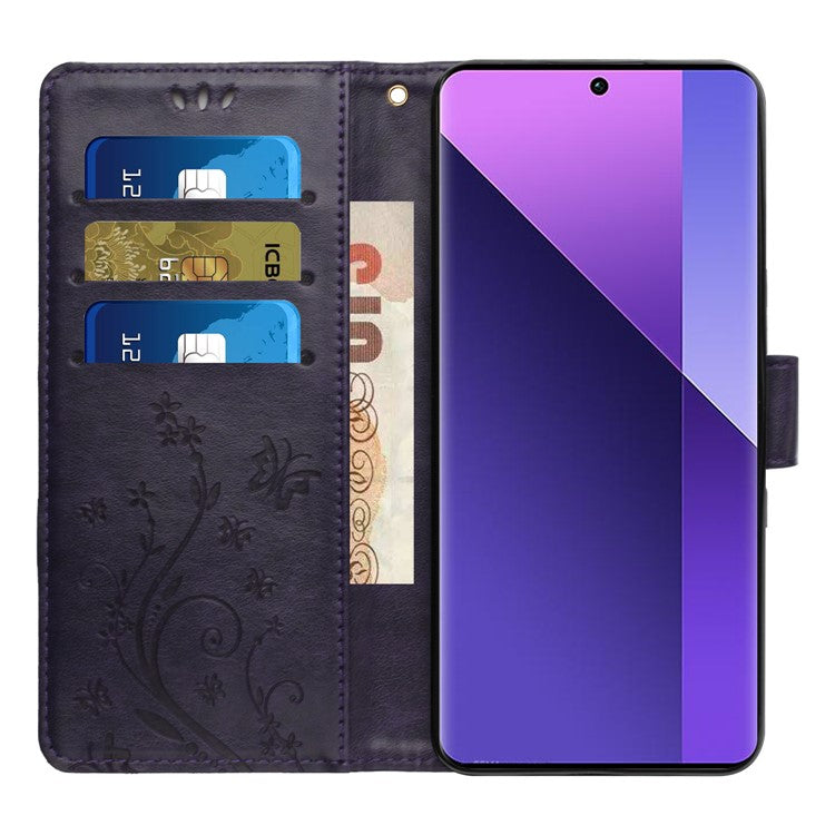 For Google Pixel 9a Case PU Leather Phone Wallet Cover with Strap - Dark Purple