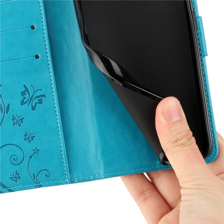 For Xiaomi Redmi Note 14 5G Case PU Leather Phone Wallet Cover with Strap - Blue