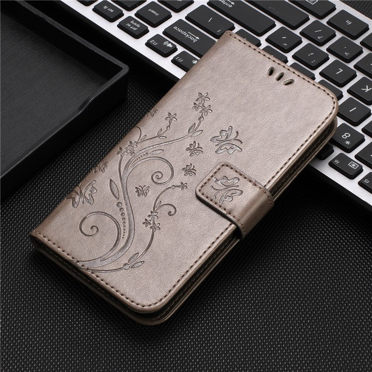 For Xiaomi Redmi Note 14 5G Case PU Leather Phone Wallet Cover with Strap - Grey