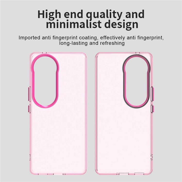 For vivo S19 Pro 5G / V40 5G / V40 Pro 5G Case PC+TPU+PET Matte Anti-Drop Phone Back Cover - Red