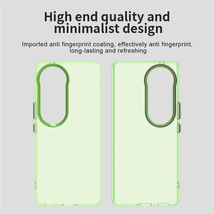 For vivo S19 Pro 5G / V40 5G / V40 Pro 5G Case PC+TPU+PET Matte Anti-Drop Phone Back Cover - Green