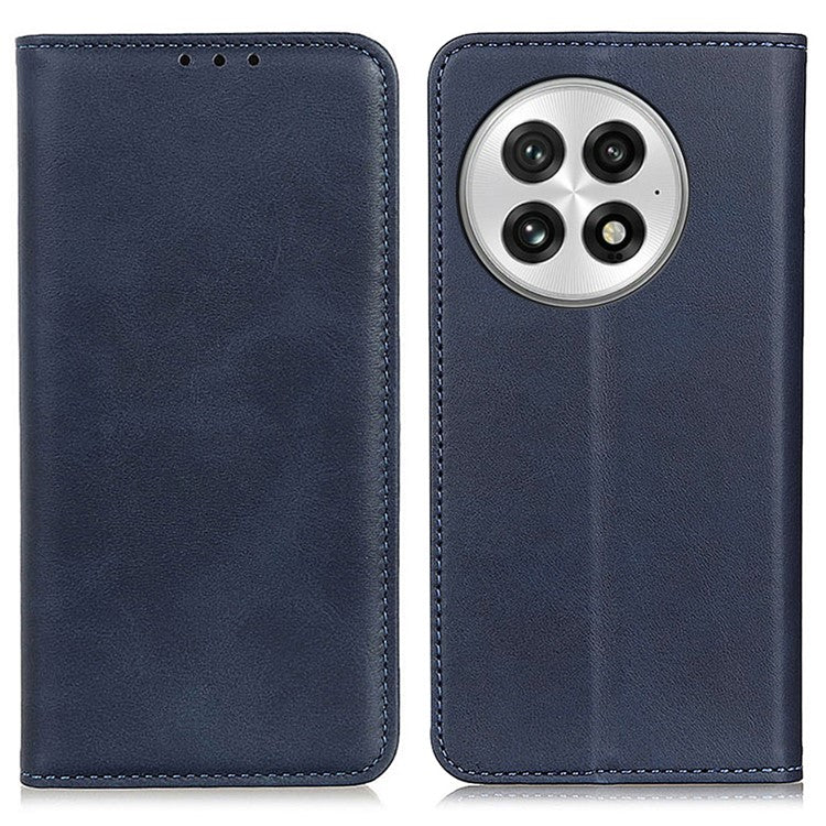 For OnePlus 13 Case Split Leather Flip Wallet Phone Cover - Blue