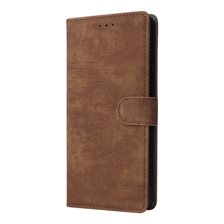 For vivo Y19s 4G Wallet Case RFID Blocking PU Leather Cover Stand View - Brown