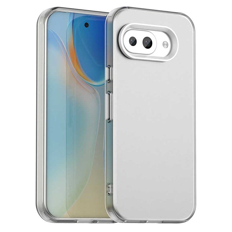 For Google Pixel 9a Case PC+TPU+PET Matte Anti-Drop Phone Back Cover - White