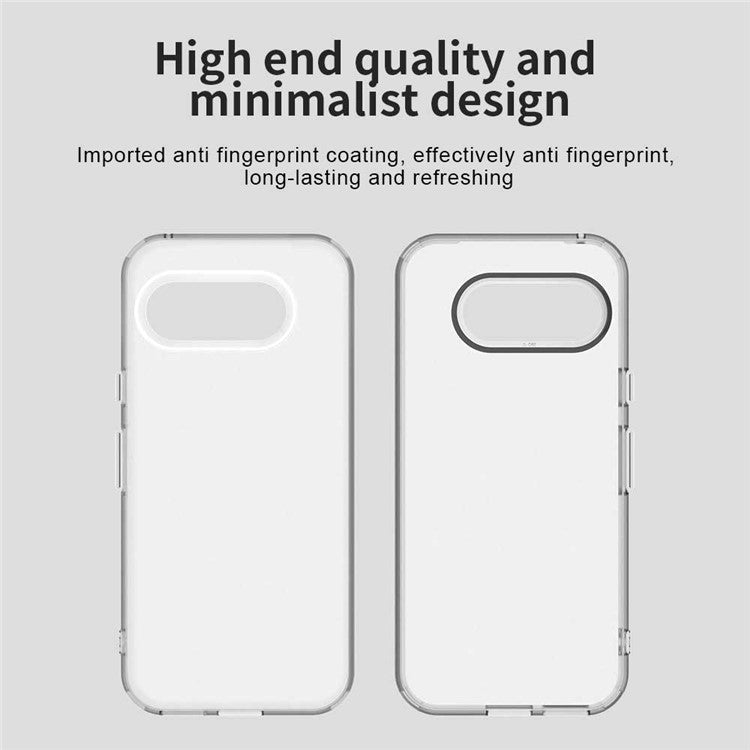 For Google Pixel 9a Case PC+TPU+PET Matte Anti-Drop Phone Back Cover - White