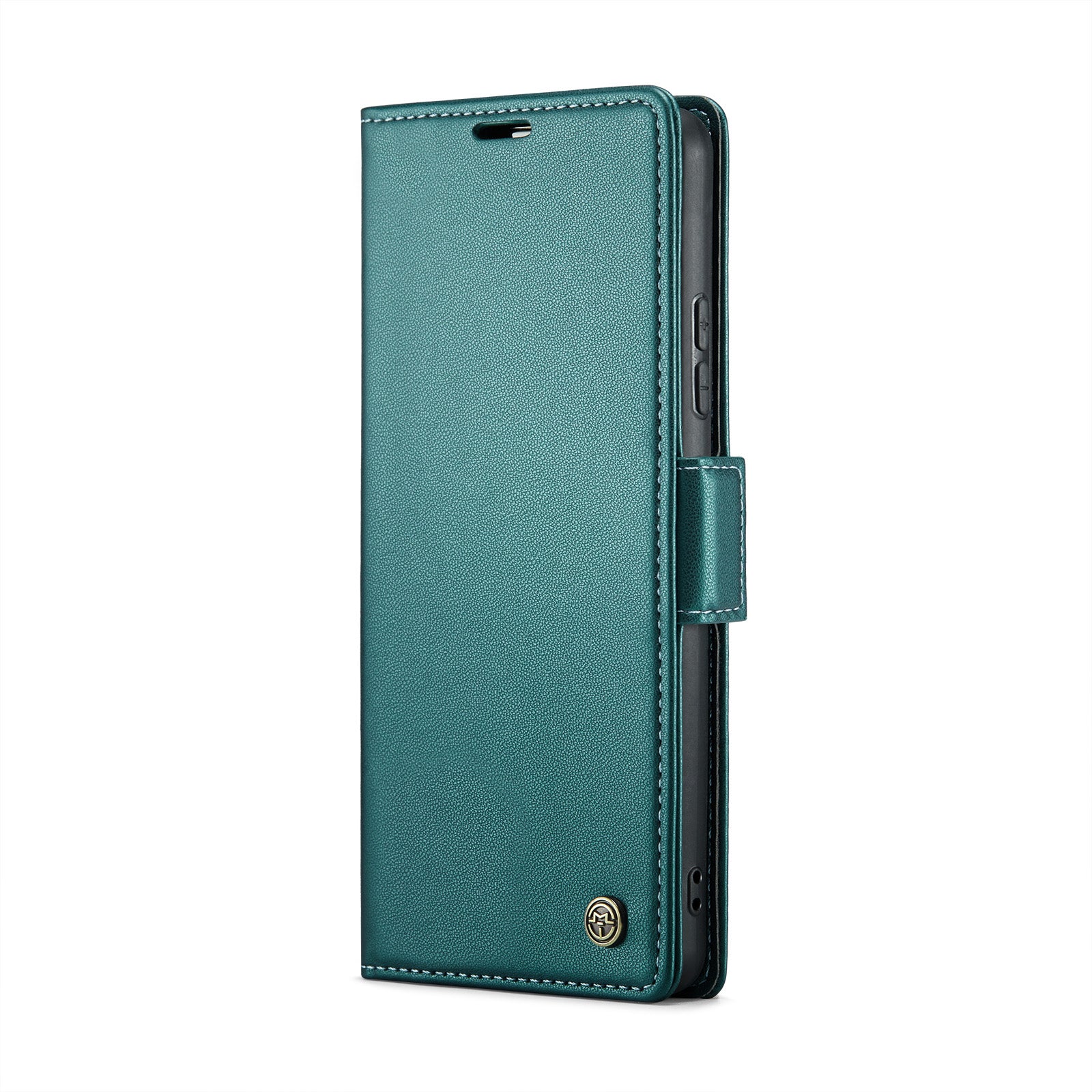 For Xiaomi Redmi Note 14 5G Case CASEME 023 Series RFID Blocking Leather Wallet Stand Phone Cover - Green