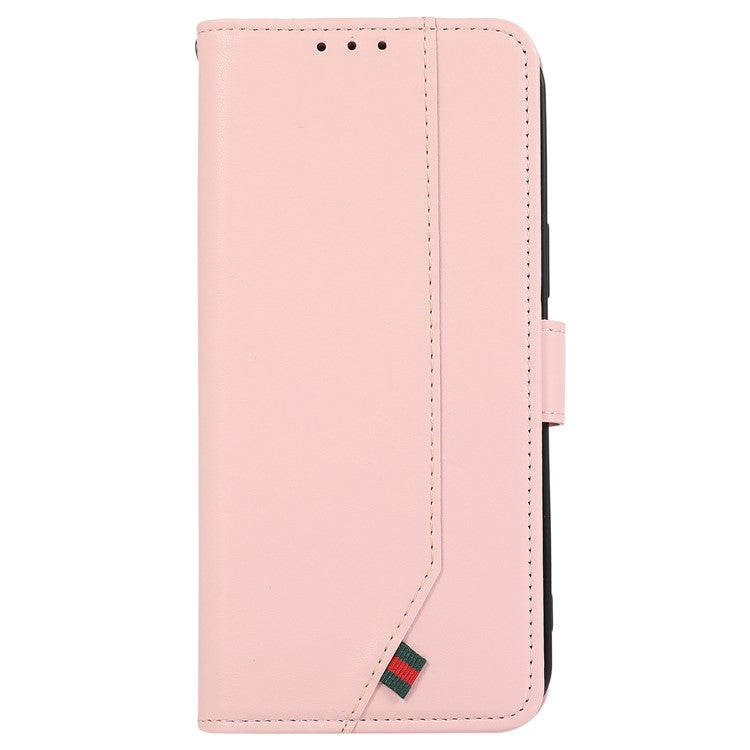 For Google Pixel 9a Case RFID Blocking Flip Leather Phone Cover - Pink