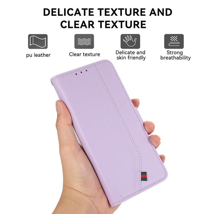 For Google Pixel 9a Case RFID Blocking Flip Leather Phone Cover - Purple