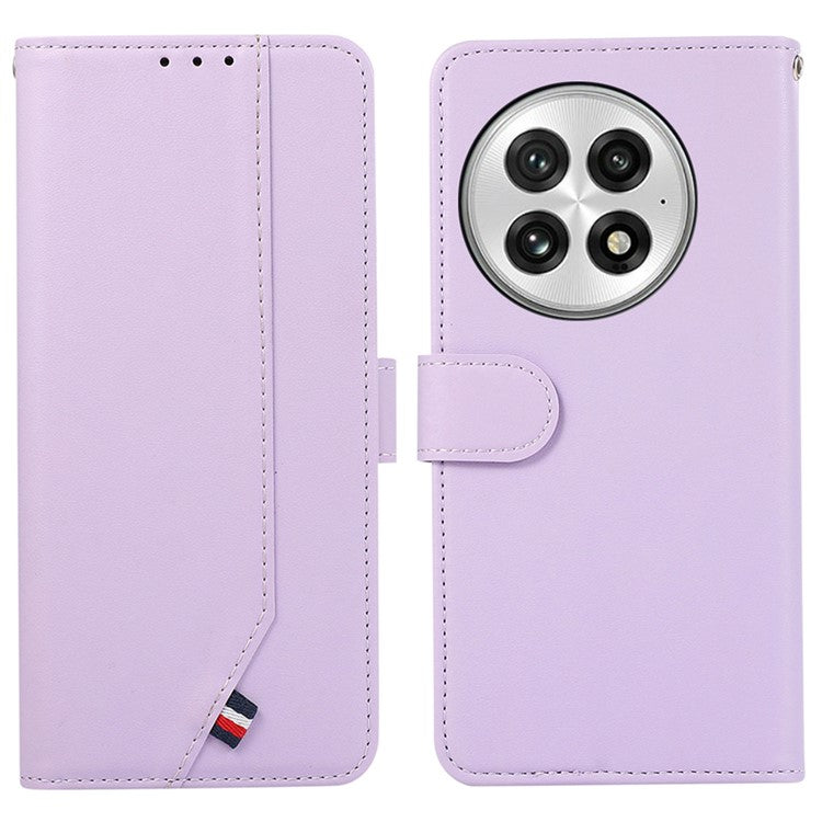 For OnePlus 13 Case RFID Blocking Flip Leather Phone Cover - Purple