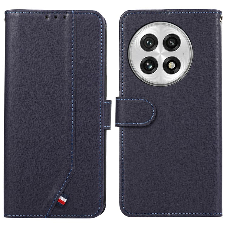 For OnePlus 13 Case RFID Blocking Flip Leather Phone Cover - Blue