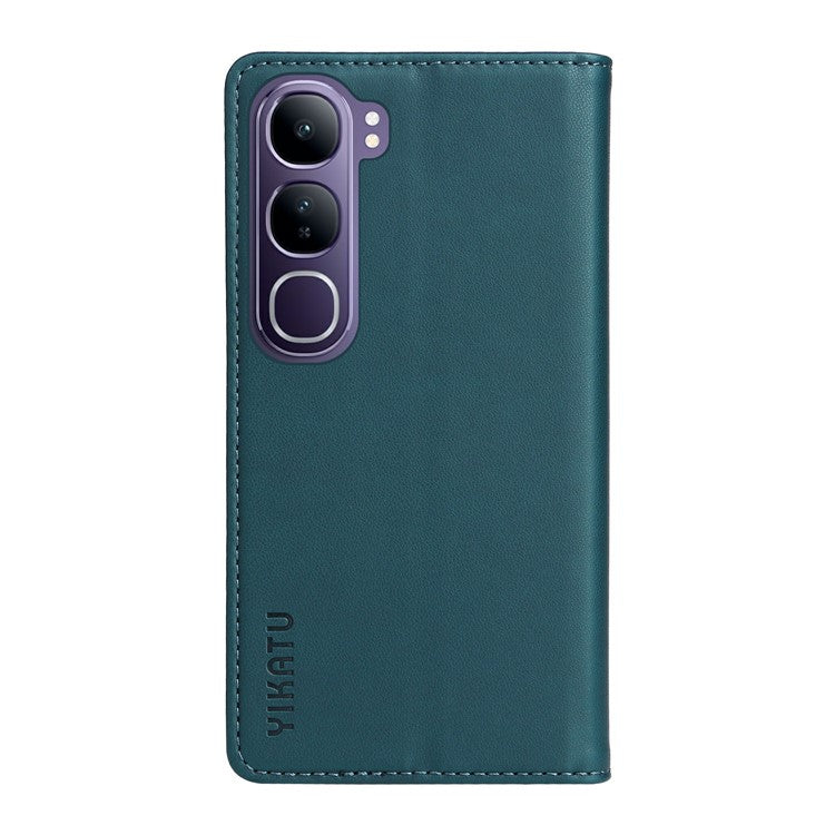 YIKATU YK-001 For vivo V40 Lite (Indonesia) 5G / V40 Lite (Indonesia) 4G	 Stand Case Leather Phone Cover - Green