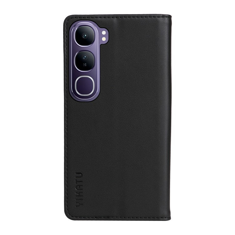 YIKATU YK-001 For vivo V40 Lite (Indonesia) 5G / V40 Lite (Indonesia) 4G	 Stand Case Leather Phone Cover - Black