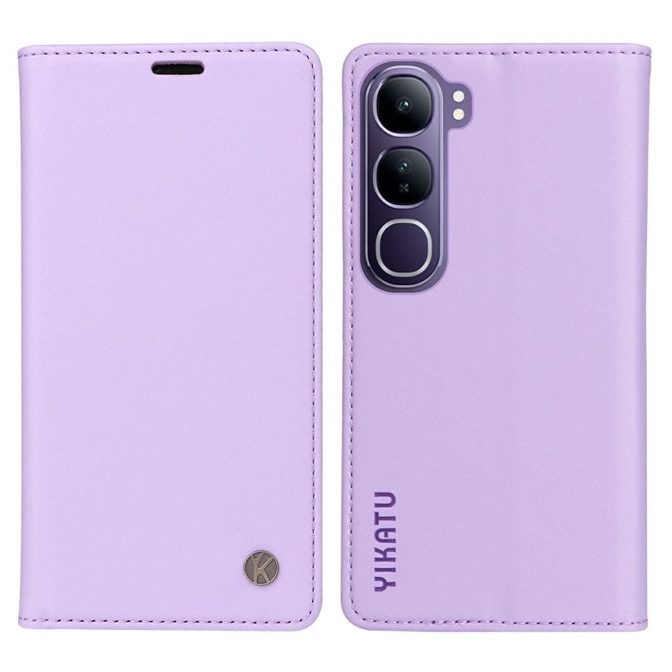 YIKATU YK-001 For vivo V40 Lite (Indonesia) 5G / V40 Lite (Indonesia) 4G	 Stand Case Leather Phone Cover - Light Purple