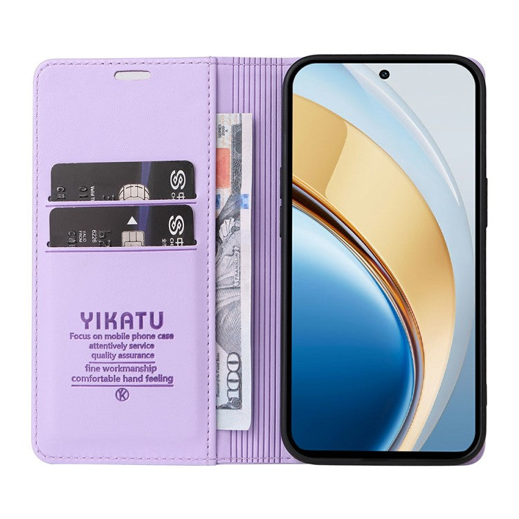 YIKATU YK-001 For vivo V40 Lite (Indonesia) 5G / V40 Lite (Indonesia) 4G	 Stand Case Leather Phone Cover - Light Purple