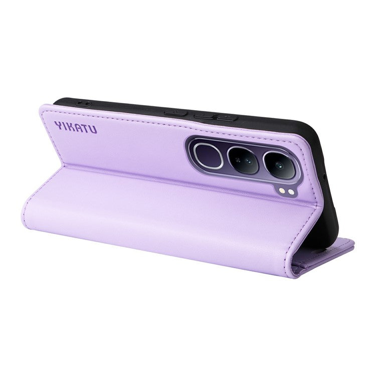 YIKATU YK-001 For vivo V40 Lite (Indonesia) 5G / V40 Lite (Indonesia) 4G	 Stand Case Leather Phone Cover - Light Purple