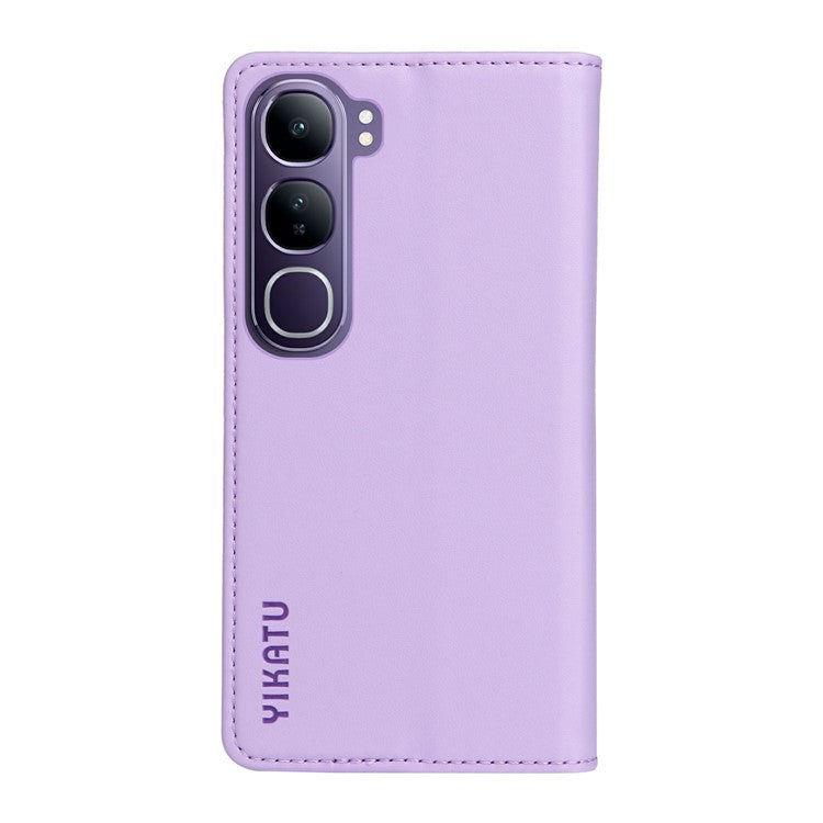 YIKATU YK-001 For vivo V40 Lite (Indonesia) 5G / V40 Lite (Indonesia) 4G	 Stand Case Leather Phone Cover - Light Purple