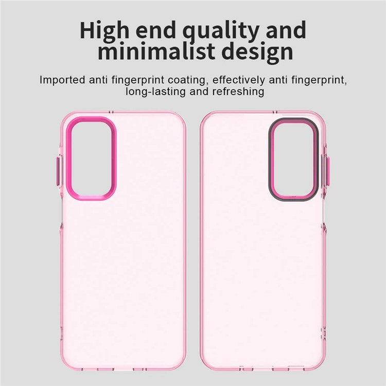 For Samsung Galaxy A36 5G / A56 5G Case PC+TPU+PET Matte Anti-Drop Phone Back Cover - Red