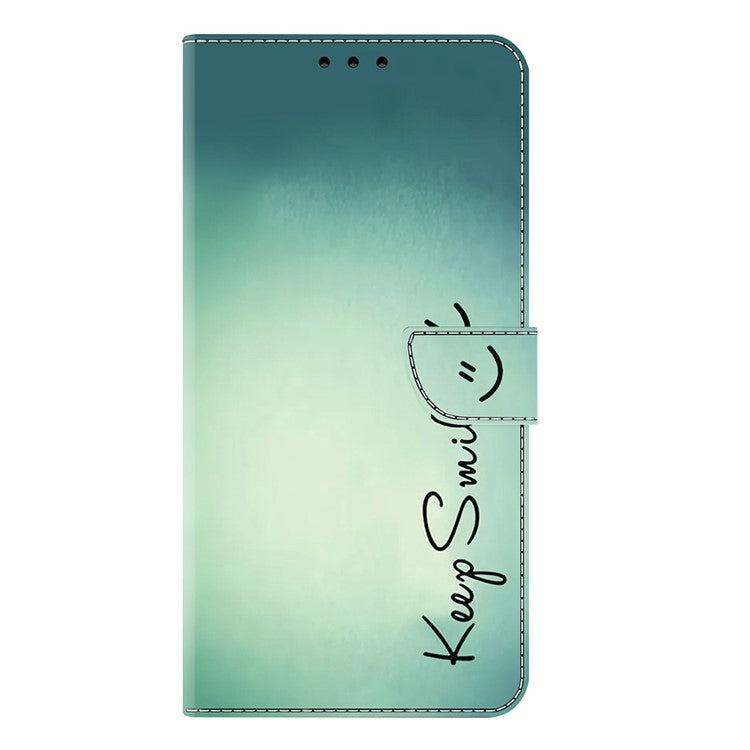 For Google Pixel 9a Case PU Leather Wallet Phone Cover with Stand - Keep Smile