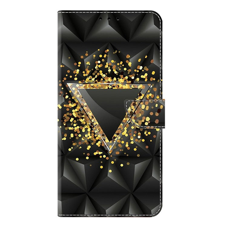 For Google Pixel 9a Case PU Leather Wallet Phone Cover with Stand - Rhombus