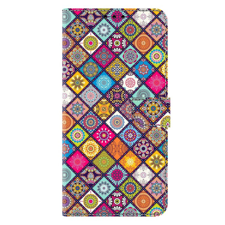 TPU+PU Leather Flip Phone Case For Xiaomi Redmi 14C 4G / 14R 5G / Poco C75 4G Pattern Printed Protective Cover - Colorful Leather