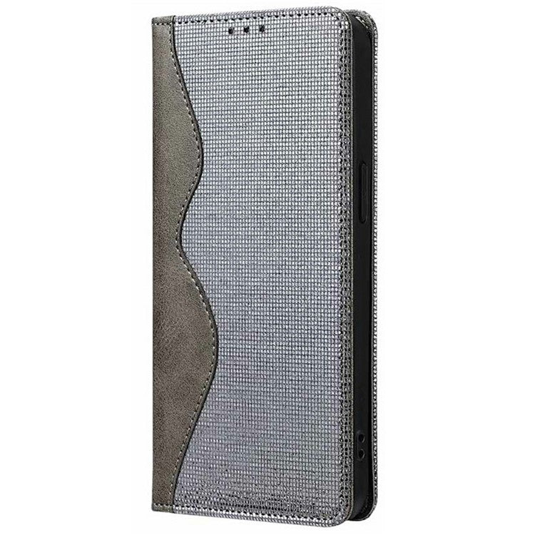 Leather Case For Xiaomi Redmi 14C 4G / 14R 5G / Poco C75 4G Wallet Stand Phone Cover with RFID Blocking - Grey