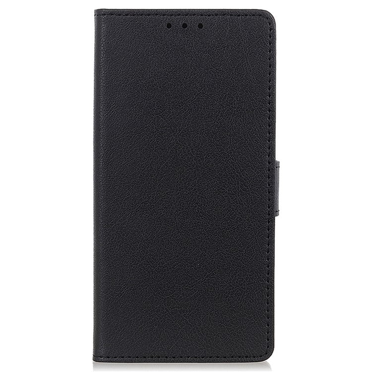 For Google Pixel 9a Case PU Leather Stand Wallet Phone Cover - Black