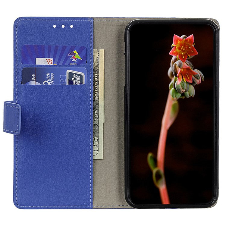 For Google Pixel 9a Case PU Leather Stand Wallet Phone Cover - Blue