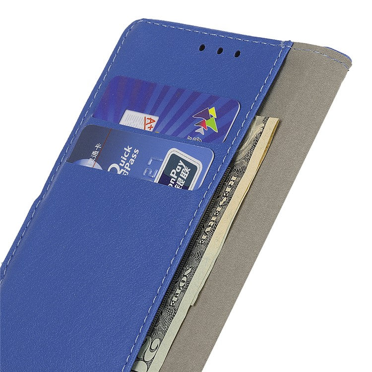 For Google Pixel 9a Case PU Leather Stand Wallet Phone Cover - Blue