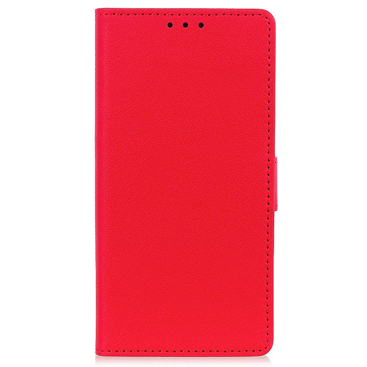 For Google Pixel 9a Case PU Leather Stand Wallet Phone Cover - Red