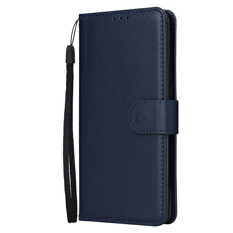 Wallet Case for vivo Y11 (2023) / Y02t 4G / Y02A 4G / Y02 4G Stand View PU Leather Phone Cover - Blue