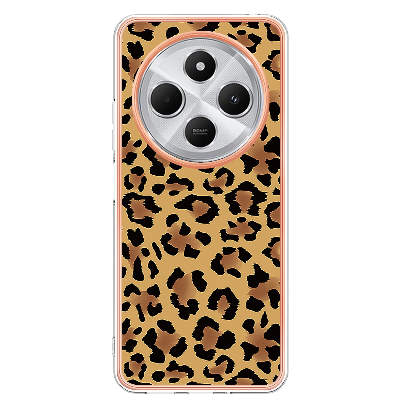 For Xiaomi Redmi 14R 5G / Xiaomi Poco C75 4G / Xiaomi Redmi 14C 4G Case IMD-D Pattern Printing 2.0mm TPU Phone Back Cover - Leopard Print