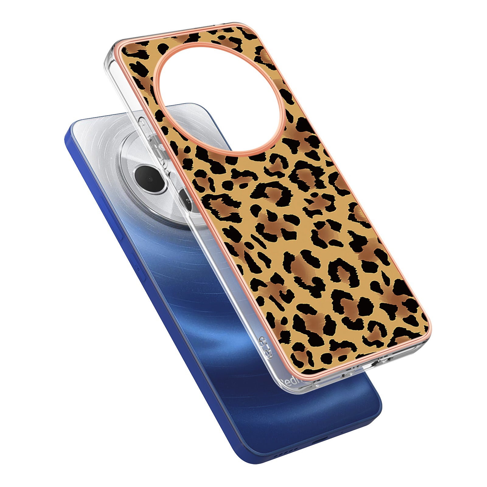 For Xiaomi Redmi 14R 5G / Xiaomi Poco C75 4G / Xiaomi Redmi 14C 4G Case IMD-D Pattern Printing 2.0mm TPU Phone Back Cover - Leopard Print