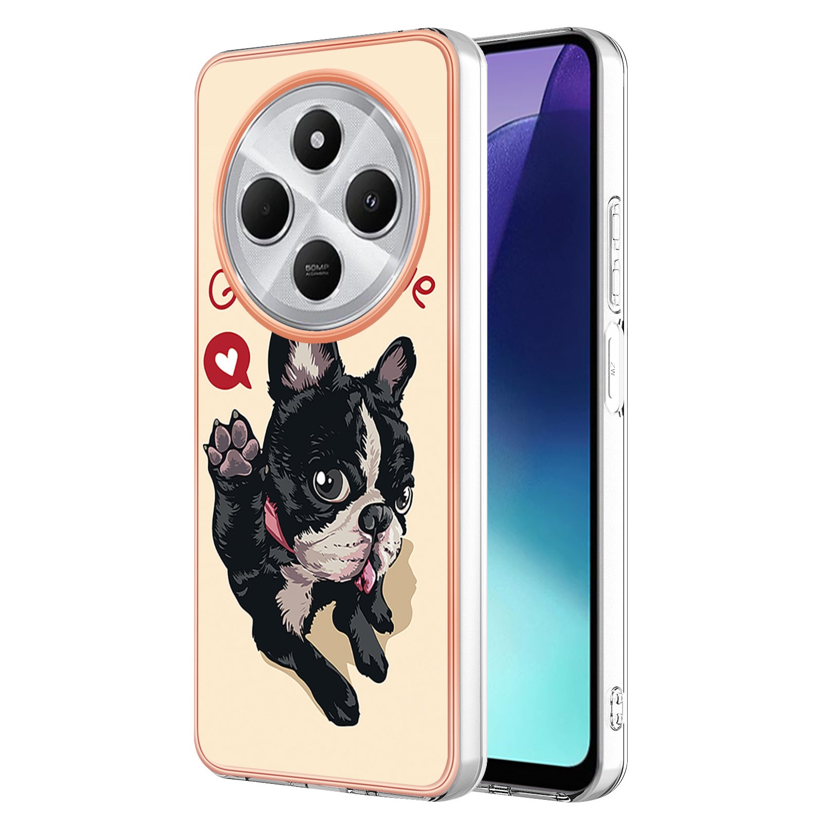 For Xiaomi Redmi 14R 5G / Xiaomi Poco C75 4G / Xiaomi Redmi 14C 4G Case IMD-D Pattern Printing 2.0mm TPU Phone Back Cover - Dog