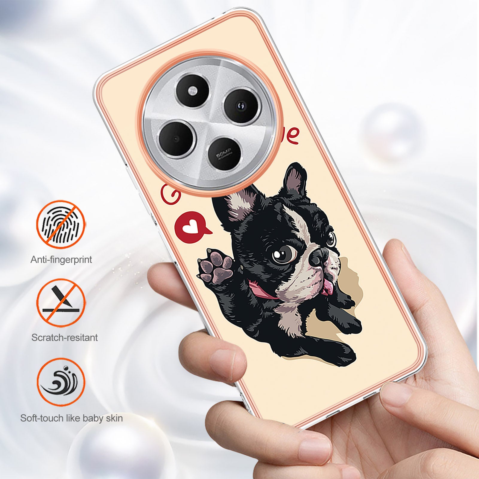 For Xiaomi Redmi 14R 5G / Xiaomi Poco C75 4G / Xiaomi Redmi 14C 4G Case IMD-D Pattern Printing 2.0mm TPU Phone Back Cover - Dog