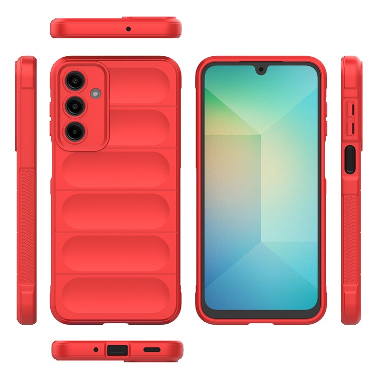 For Samsung Galaxy A26 5G Case Anti-Drop Soft TPU Rugged Phone Back Cover - Red