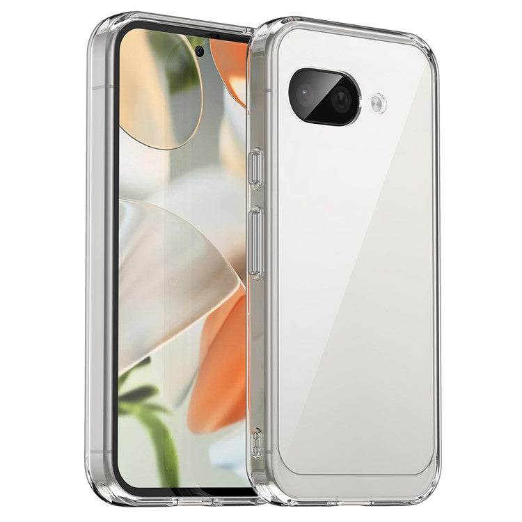 For Google Pixel 9a Case TPU+Acrylic Protective Clear Phone Cover - Transparent