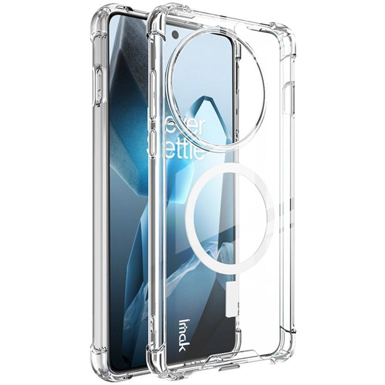 IMAK For OnePlus 13 Clear Case Compatible with MagSafe Shockproof PC+TPU Phone Cover